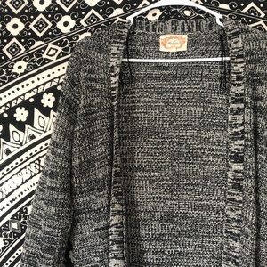 Gray Marled Cardigan